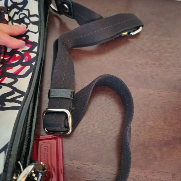 Vintage Coach Poppy Graffitti Flowered Shoulder Bag Purse - Picture 10 of 15